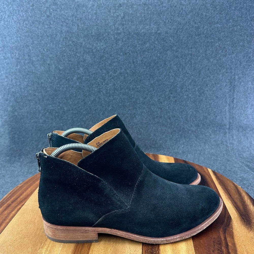 Kork-Ease Womens Ryder Boot Size 8.5M Black Suede Low Block Heel Boho Bootie